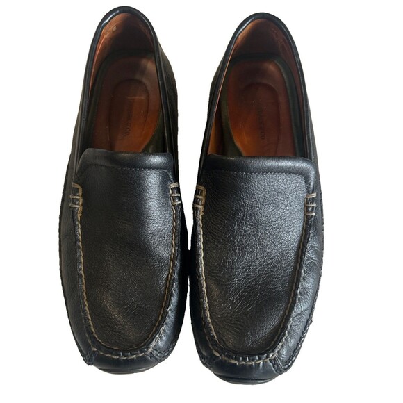 HS Trask Mens 10.5M Black Vibram Loafers Driving Moccasins Leather Preppy Shoe main image 2